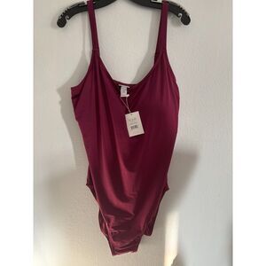 Andie The Amalfi One Piece Plum Women’s Bathing Suit Size 3XLT NWT